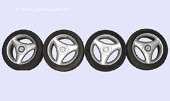 WHEELS - ALUMINUM RIMS, ATS 205/50/R16 7,5 X16H2 ET38  190 W201 1983-1993, C-Klasse W202, E-Klasse W124 Limousine, S124  T-Modell, C124 Coupe, A124 Cabrio, E-Klasse W210 Limousine, S210 T-Modell, SLK R170 Roadster, CLK C208 Coupe, CLK A208 CABRIO