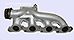 EXHAUST MANIFOLD - CYLINDER 1-4, 300D TURBODIESEL