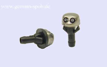 NOZZLE - HEADLIGHT WASHER, CHROMED  W124 W201