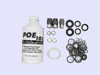 MOUNTING SET - A/C, R12 TO R134A  W124 W201