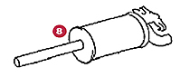 EXHAUST MUFFLER - REAR