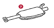 HOLDER RUBBER - MAIN MUFFLER