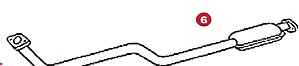 EXHAUST PIPE FRONT -  WITH CATALYSER; EXHAUST PIPE FRONT -  WITH CATALYSER, W124 300TE; EXHAUST PUMP - SECONDARY AIR PUMP,